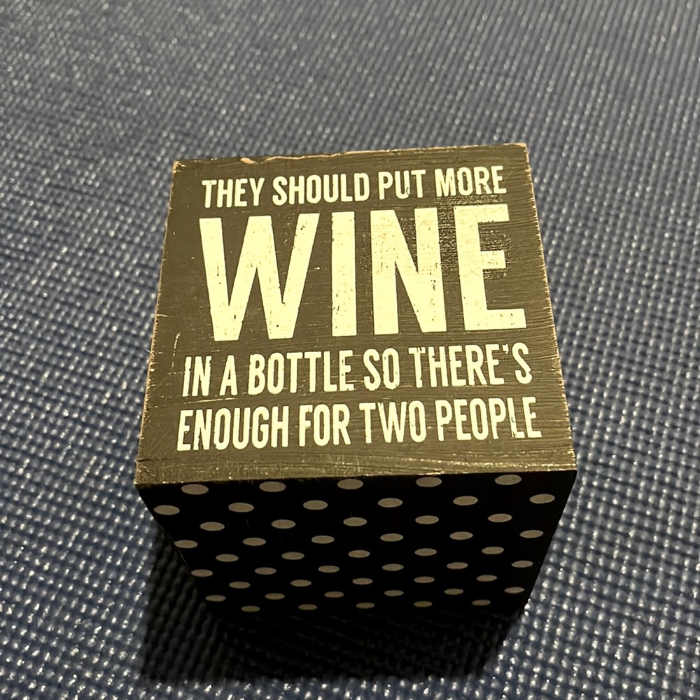 Wine Cube, wooden, decorative, gift - Picture 2 of 7
